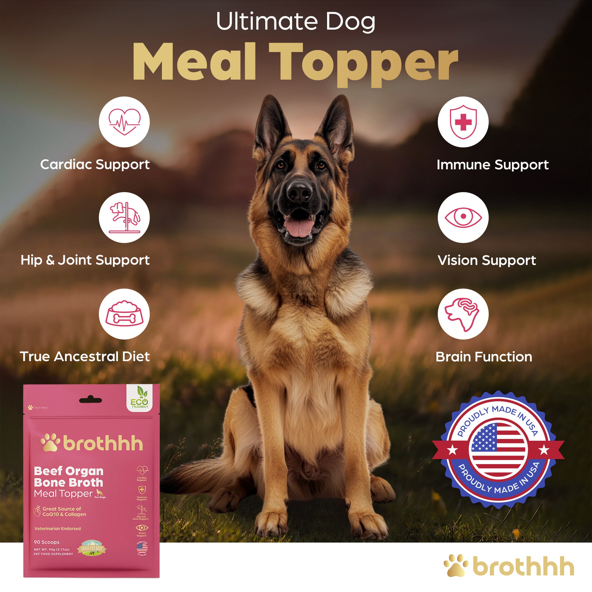Meal-Topper - Beef Organ Bone Broth Complex for Dogs