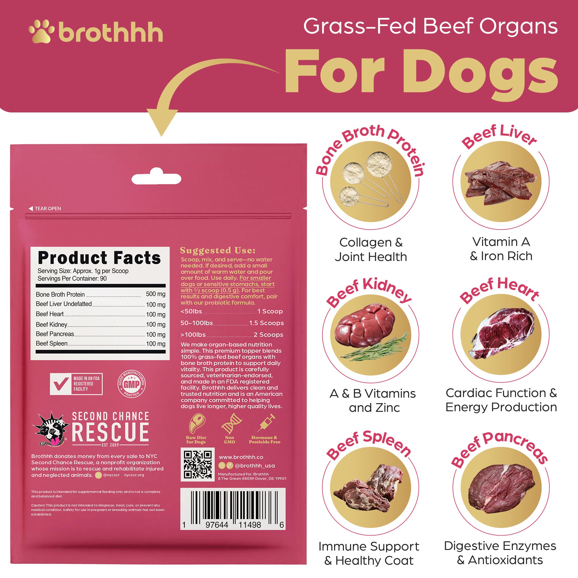 Meal-Topper - Beef Organ Bone Broth Complex for Dogs