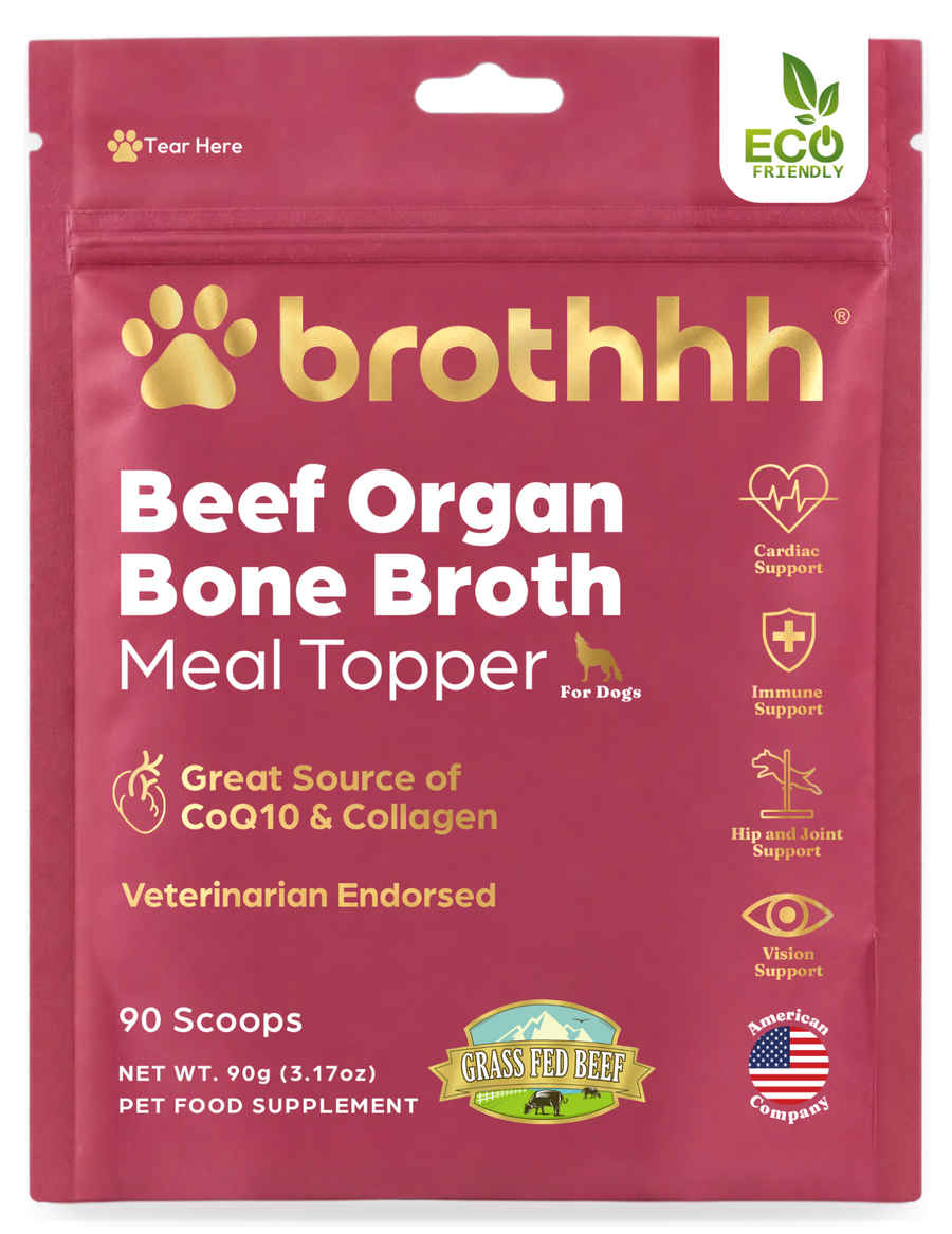 The Meal Topper by Brothhh, beef organ and bone broth, 90 gram pouch